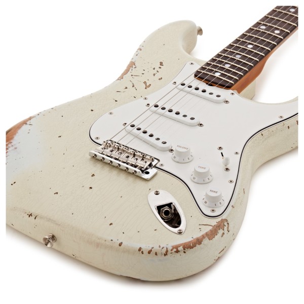 Fender Custom Shop Limited Edition '65 Strat Heavy Relic w/ CC Hardware, Aged Olympic White - body