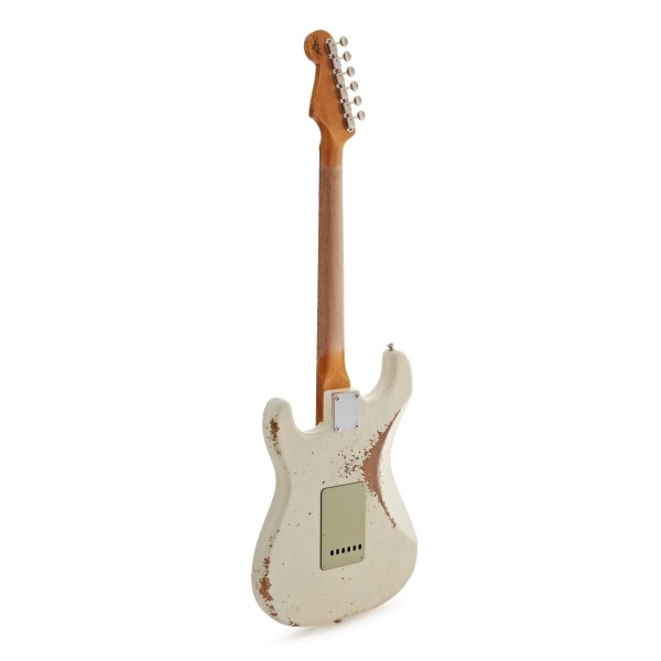 Fender Custom Shop Limited Edition '65 Strat Heavy Relic w/ CC Hardware, Aged Olympic White - back