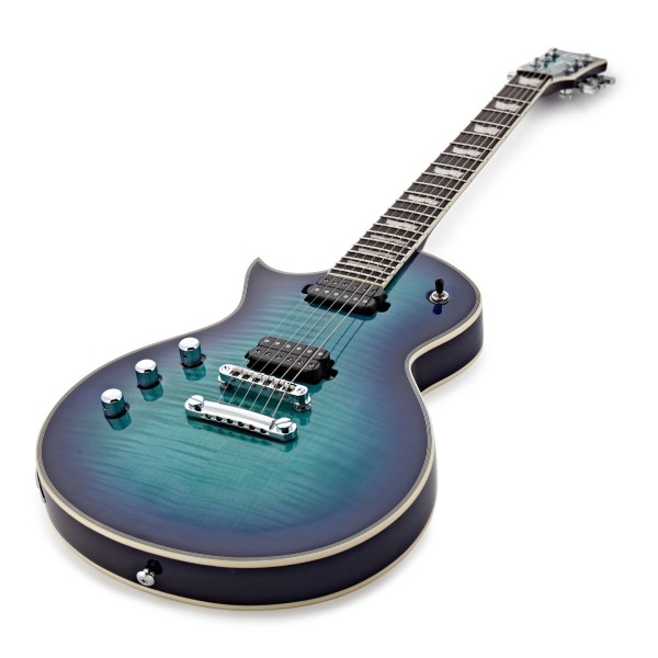 ESP LTD EC-1000T/CTM FM Left-Handed, Violet Shadow - angled shot