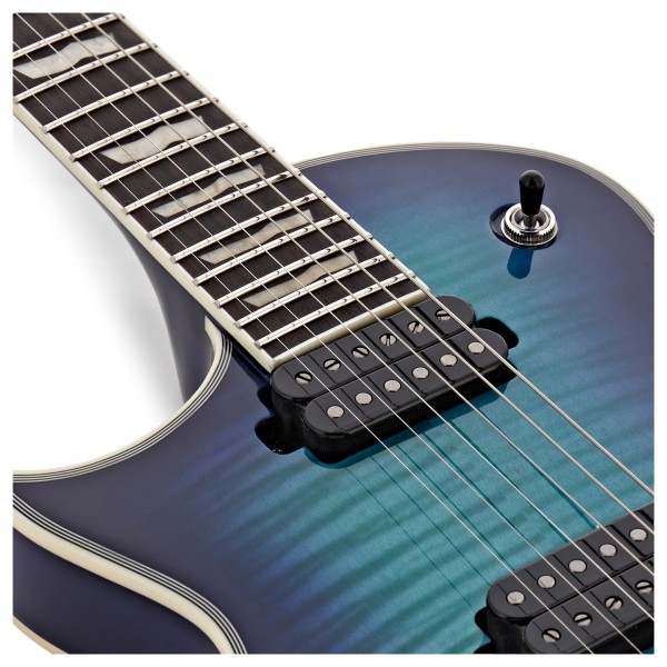 ESP LTD EC-1000T/CTM FM Left-Handed, Violet Shadow - upper frets