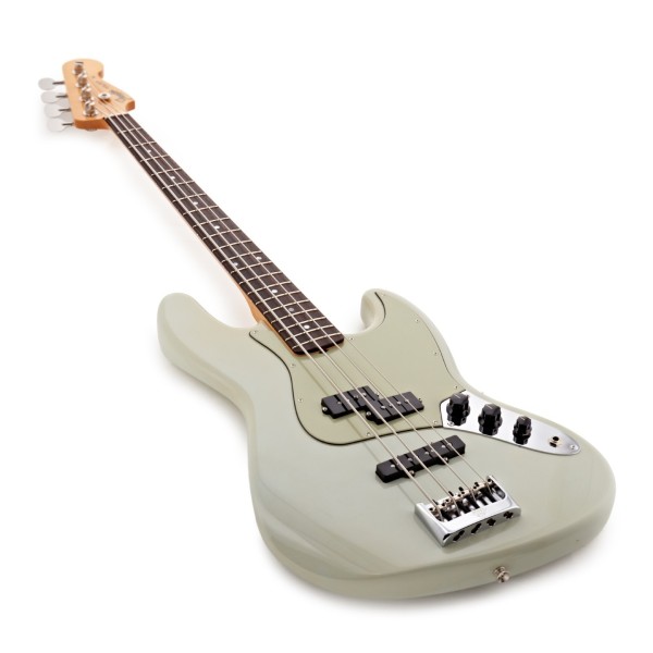 Fender Custom Shop Limited Edition Jazz Bass Special NOS, 3A Rosewood Fingerboard, Aged Sonic Blue - angled shot