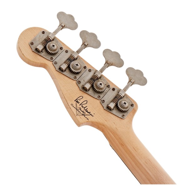 Fender Custom Shop Pino Palladino Signature Precision Bass RW, Fiesta Red over Desert Sand - back of headstock