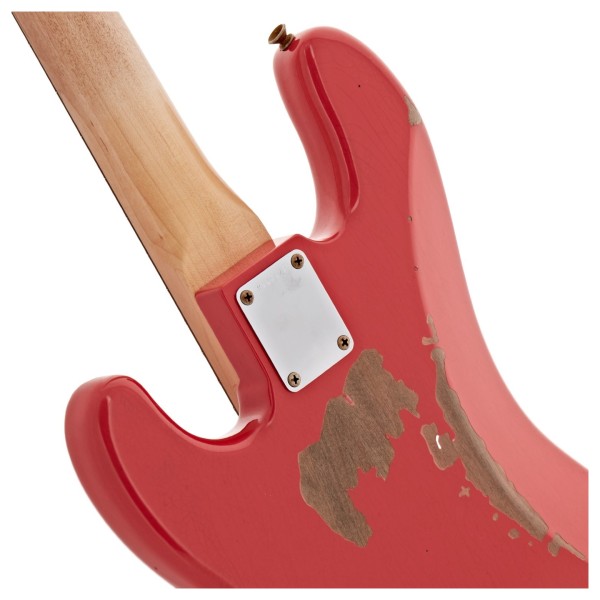 Fender Custom Shop Pino Palladino Signature Precision Bass RW, Fiesta Red over Desert Sand - neck joint