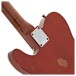 Fender Custom Shop Artisan Dual P90 Flame Maple Top Tele Relic 3A RW, Aged Tobacco Sunburst - neck joint