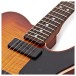 Fender Custom Shop Artisan Dual P90 Flame Maple Top Tele Relic 3A RW, Aged Tobacco Sunburst - upper frets