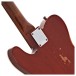 Fender Custom Shop Artisan Dual P90 Flame Maple Top Tele Relic 3A RW, Aged Tobacco Sunburst - neck joint