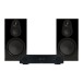 Arcam A15+ Amplifier and Monitor Audio Silver 100 8G Speakers Hi-Fi Bundle, Gloss Black- main 