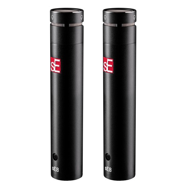 sE Electronics sE8 Supercardioid Condenser Microphones (Pair) - Angle