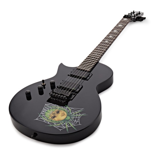 ESP LTD KH-3 Spider Kirk Hammett Signature Left Handed, Black - angled shot