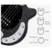 Sire Marcus Miller Z3 5 String Bass, Sparkle Black - control layout