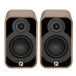 Q Acoustics Q 5020 Bookshelf Speakers, Oak (Pair) Front View 2