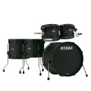 Tama Starclassic Performer 5 Piece Shell Pack, Blacked Out Black Limited Edition, Flat Black