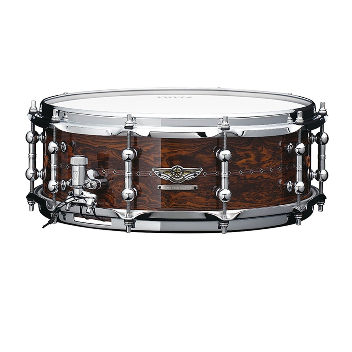 Tama Star Reserve Bubinga/Walnut 14" x 5" Snare Drum Gloss Cordia