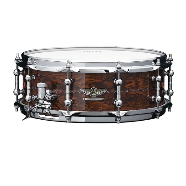 Tama Star Reserve Bubinga/Walnut 14" x 5" Snare Drum, Gloss Cordia