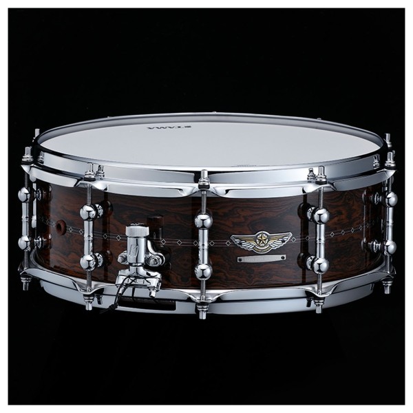 Tama Star Reserve Bubinga/Walnut 14" x 5" Snare Drum, Gloss Cordia