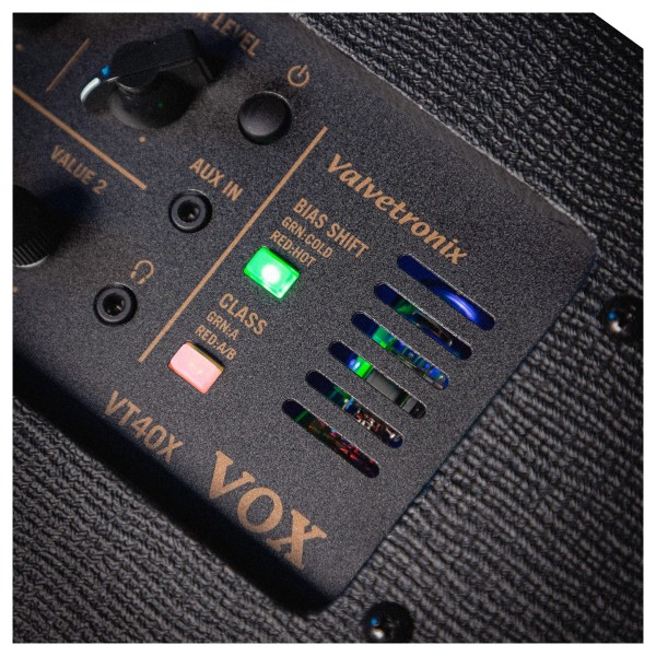 Vox VT40X Combo Amp, Classic Blue - vent