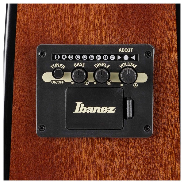 Ibanez PF34MHE-NT, Natural High Gloss - controls