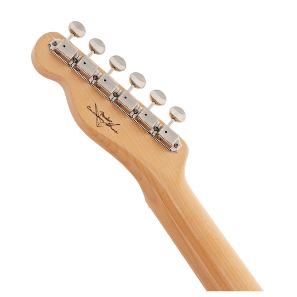 Fender Custom Shop 2026 Collection Time Machine Series '66 Telecaster LCC, Bleached 3tsb - back of headstock