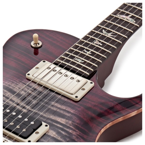 PRS Tremonti Trem, Charcoal Purple Burst, Natural Binding #0415741 - upper frets