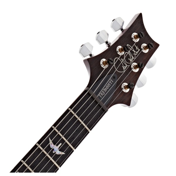 PRS Tremonti Trem, Charcoal Purple Burst, Natural Binding #0415741 - headstock