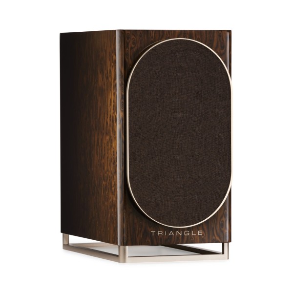 Triangle Capella Wi-Fi and Bluetooth Speaker System, Nebula Brown right grilee