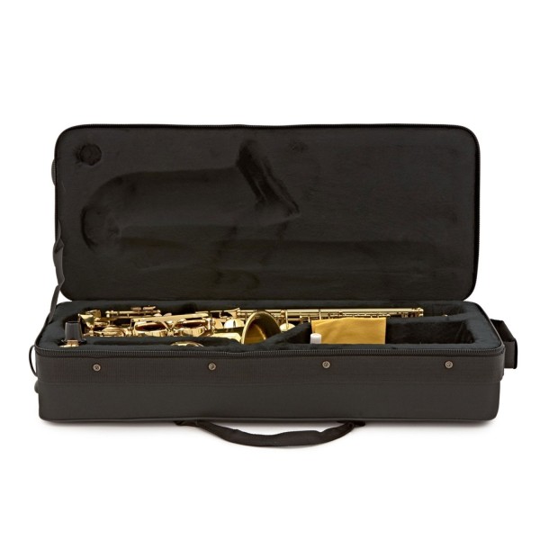 Elkhart 100AS Student Alto Saxophone Package, Gold Lacquer 6