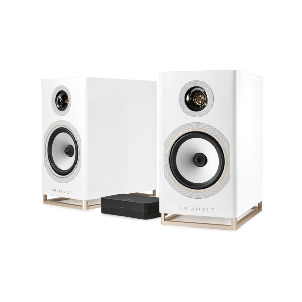 Triangle Capella Wi-Fi and Bluetooth Speaker System, Space White - main 