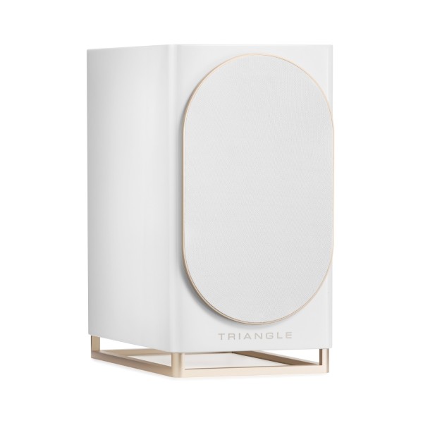 Triangle Capella Wi-Fi and Bluetooth Speaker System, Space White - grille 