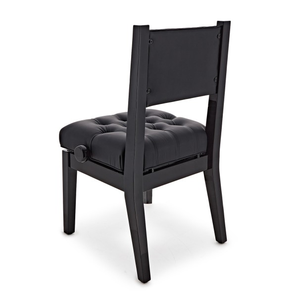 Hydraulic Piano Chair by Gear4music, Gloss Black