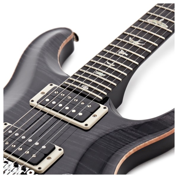 PRS Custom 24 Floyd, Grey Black #0414659 - upper frets