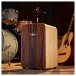 Deluxe String Cajon by Gear4music, Heritage Ebony
