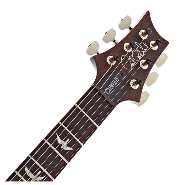 PRS Custom 24 Piezo, Purple Mist #0410527 - headstock