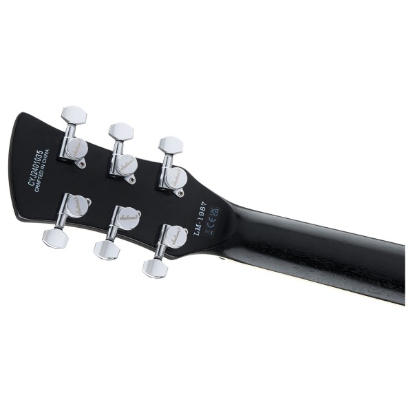 Jackson Pro Series Signature Lee Malia LM-87, Open Pore Black headstock back