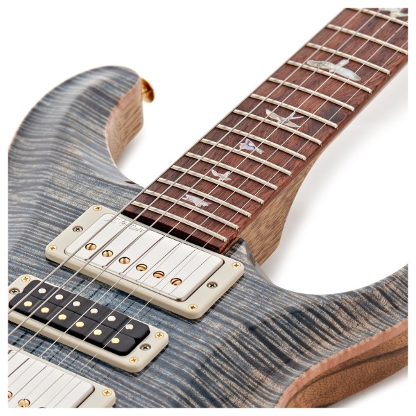 PRS Special Semi-Hollow 40th Anniversary Artist Top, Faded Whale Blue #0417422 - upper frets