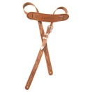 Gretsch Tooled Vintage Leather Guitar Strap, Russet