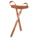 Gretsch Tooled Vintage Leather Guitar Strap, Russet