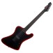 ESP LTD Phoenix-7 Baritone Black Metal II, Black Red Burst Satin