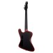 ESP LTD Phoenix-7 Baritone Black Metal II, Black Red Burst Satin - back