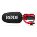 Rode VideoMic GO II with Helix Isolation Mount - Side with Windshield
