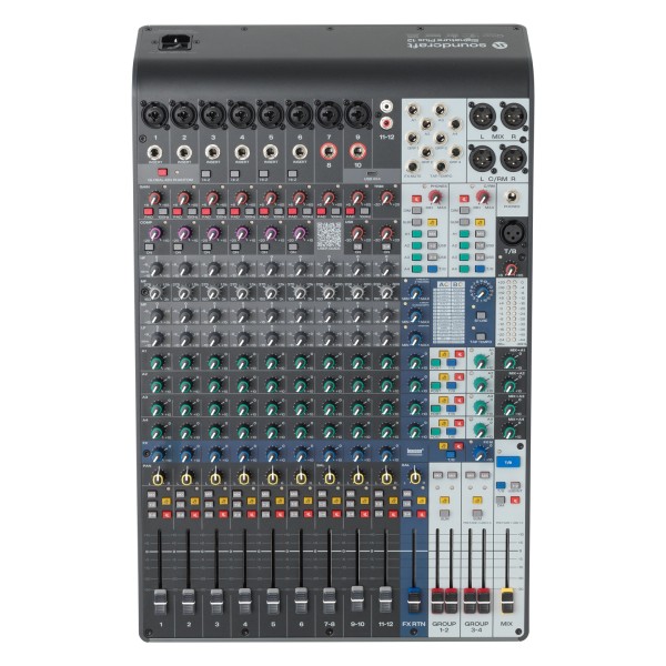 Soundcraft Signature Plus 12 Analog Mixer with Lexicon Effects and USB-C - Front