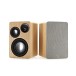 AVCOM 3-Way Active Bookshelf Speaker Pair, Oak