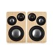 AVCOM 3-Way Active Bookshelf Speaker Pair, Oak