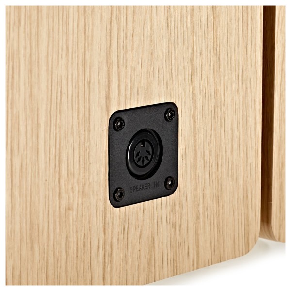 AVCOM 3-Way Active Bookshelf Speaker Pair, Oak