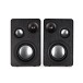 AVCOM 3-Way Active Bookshelf Speaker Pair, Charcoal Black