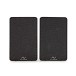 AVCOM 3-Way Active Bookshelf Speaker Pair, Charcoal Black