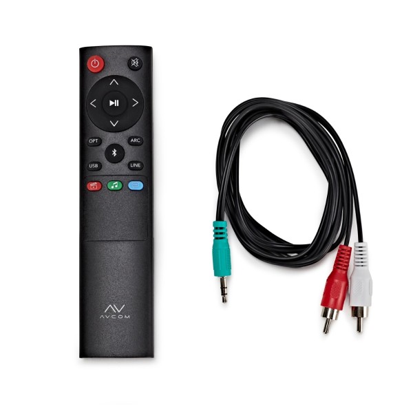 AVCOM 2.0 Active Speaker with HDMI ARC, Charcoal Black