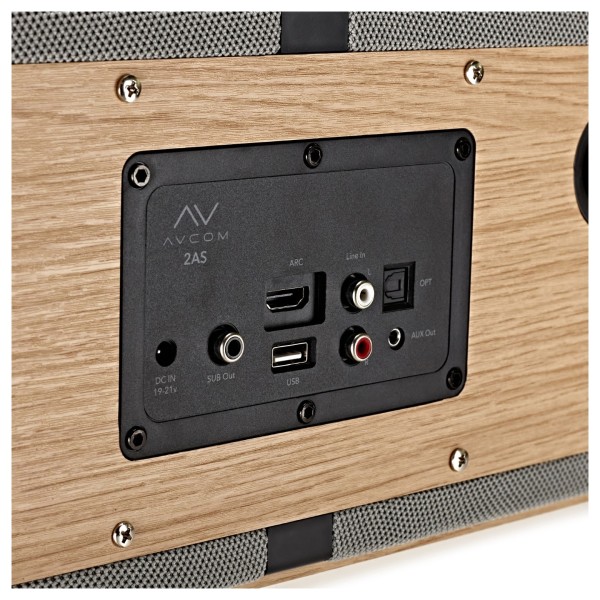 AVCOM 2.0 Active Speaker with HDMI ARC, Oak