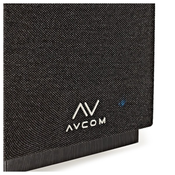 AVCOM 4" Active Bookshelf Speaker Pair, Charcoal Black
