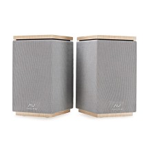 AVCOM 4" Active Bookshelf Speaker Pair, Oak