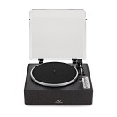 AVCOM All-in-One Bluetooth Turntable, Charcoal Black